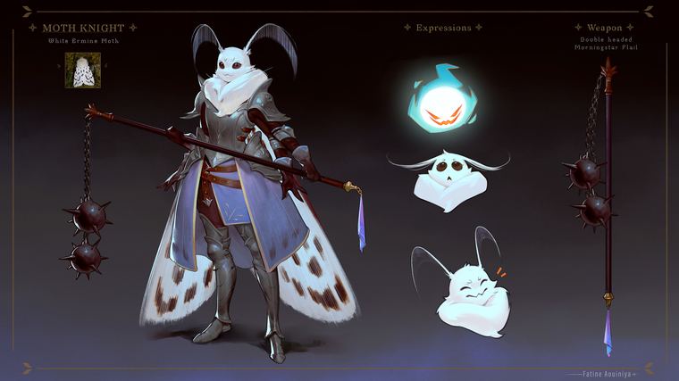 Moth knight by Fatine Aouiniya