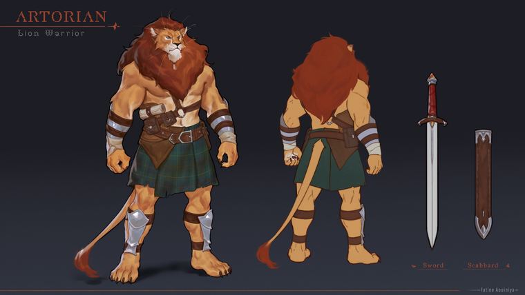 Lion Warrior by Fatine Aouiniya