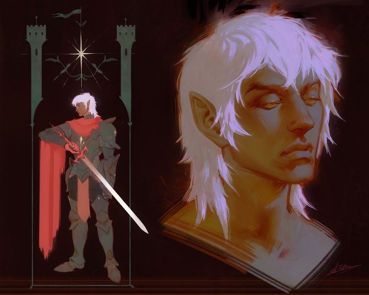 Pink Knight by Fatine Aouiniya