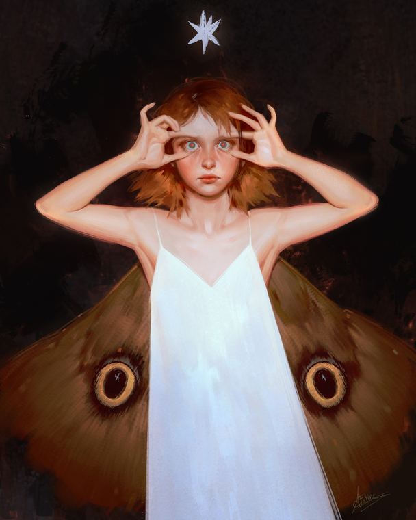 Mothgirl by Fatine Aouiniya