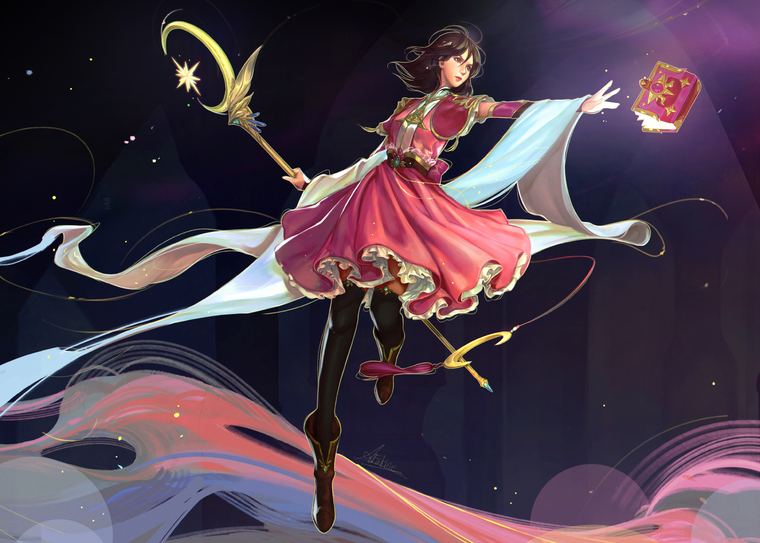 Magical girl by Fatine Aouiniya